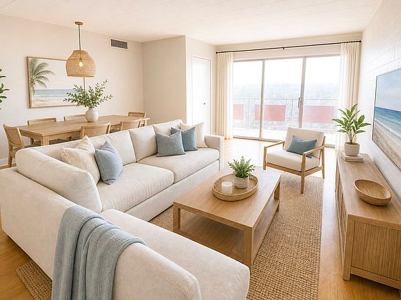 Hardwood Living Room 2-Bed - Staged