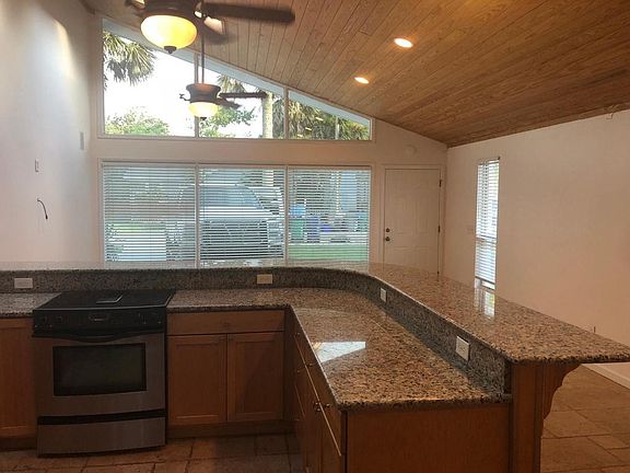 Kitchen looking towards entrance