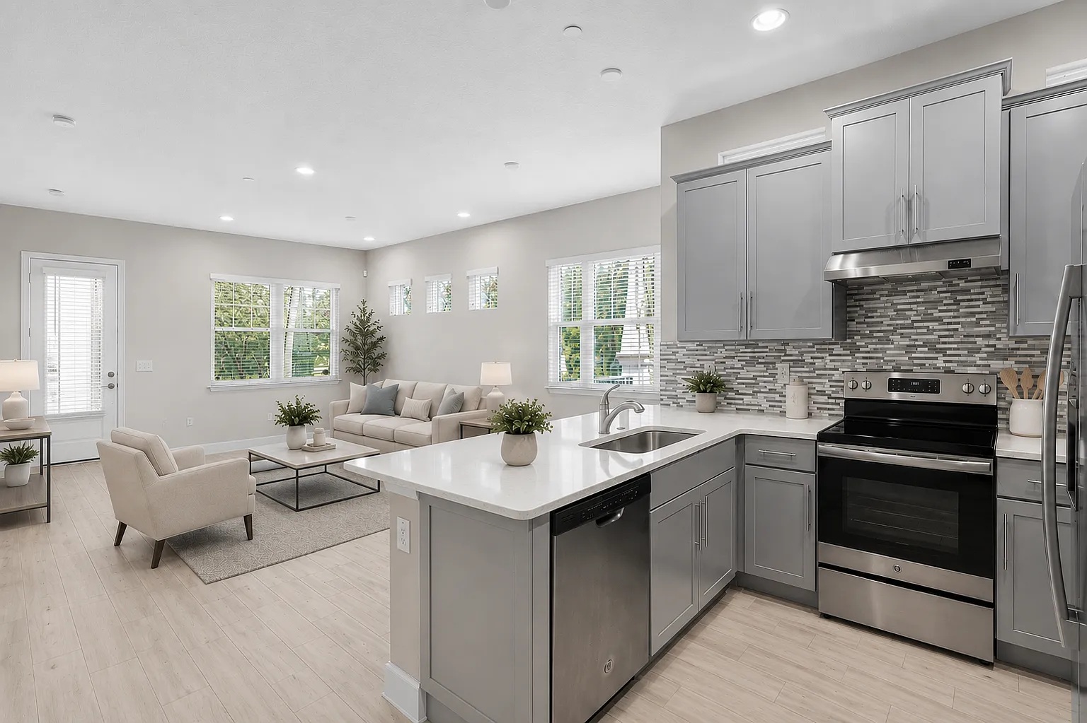Move In Ready End Unit Townhome in Laureate Park | 3 Bed | Tesla Charger — Photo 3
