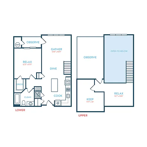 Floor plan Berkeley A1 Loft