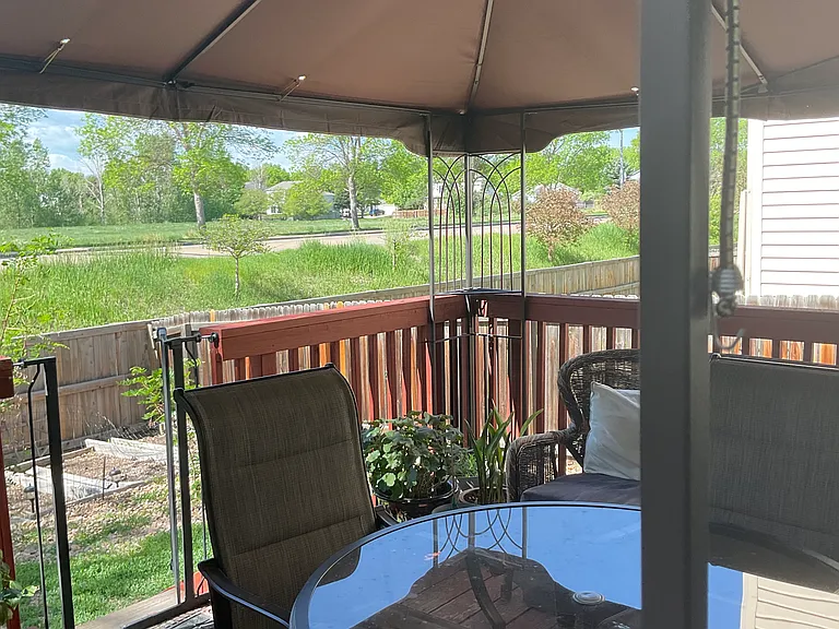 Rear patio