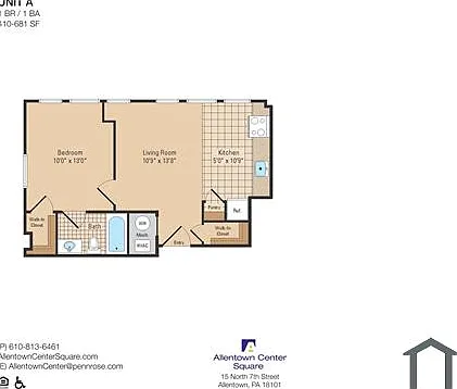 1 bed, 550 sqft, $1,004 — Photo 2