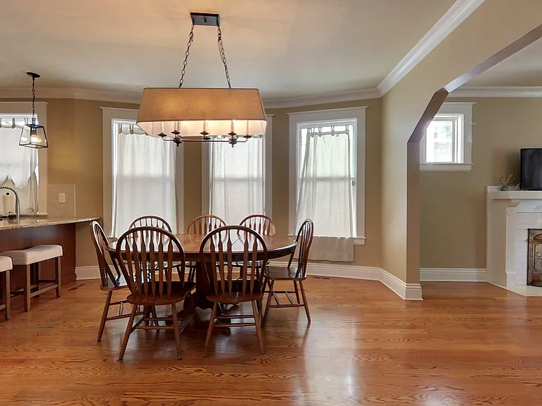 Top floor Dining room with open layout throughout the house.
