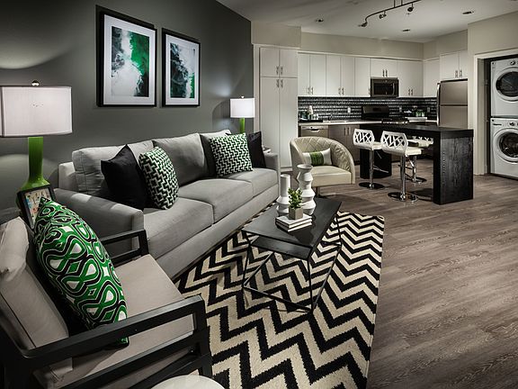 Vive on the Park Living Room and Kitchen San Diego, California