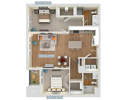 Floor plan B11-sc2x-1187
