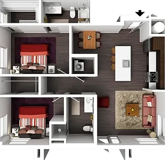 2 Bedroom ADA 2 Bedroom ADA