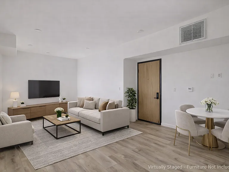 Certain photos may include virtual staging for illustrative purposes only. Furniture and decor shown are not included in the lease. No structural changes, alterations to layout, finishes, fixtures, or views have been made to the unit.
