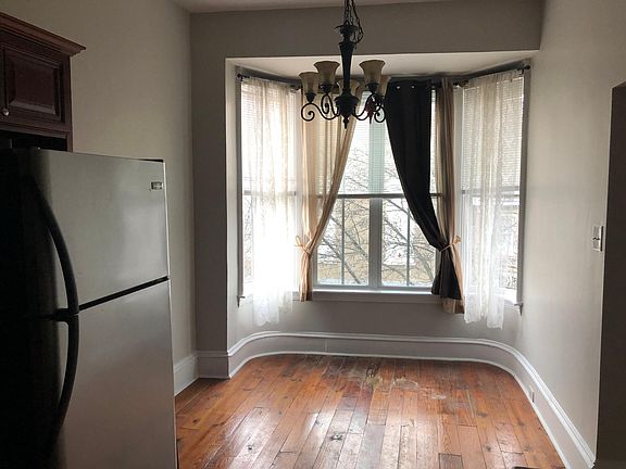 Dine while overlooking Main St. from bay window