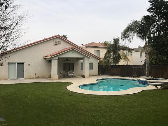 back yard with pool & jacuzzi