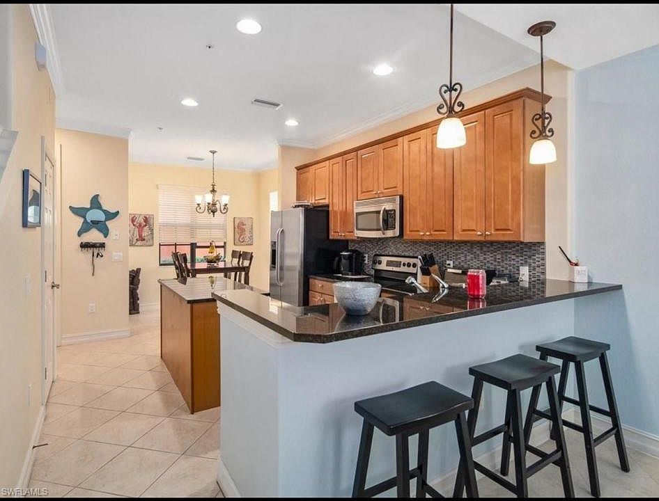 Open kitchen and living room