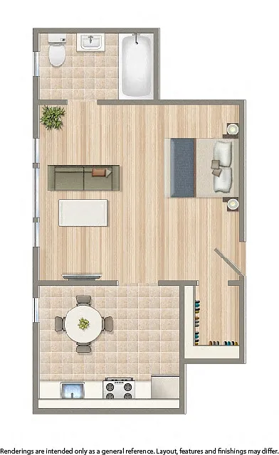 Floor plan Studio A