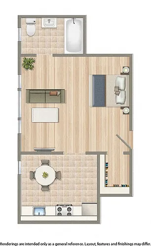 Floor plan Studio A