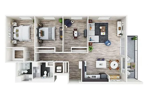 Floor plan 3X2 B