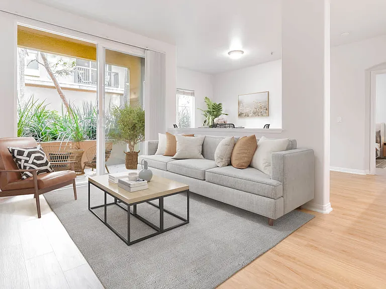 Living Room with Hard Surface Flooring
