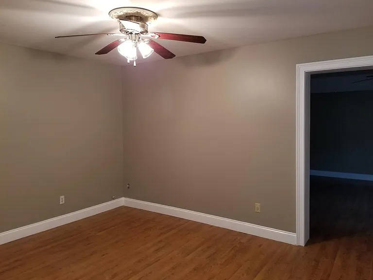 Before new flooring and paint