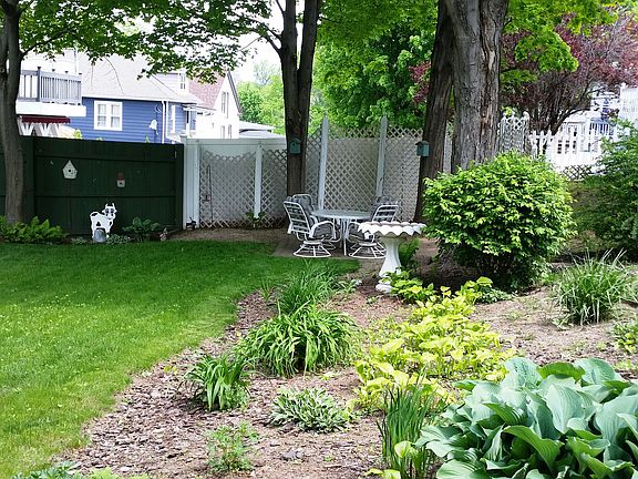 backyard sitting area
