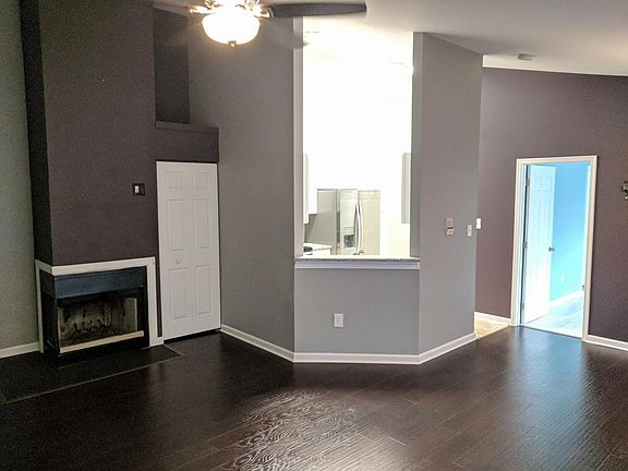 Living area into kitchen