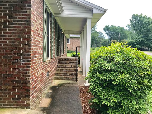 Side view of front porch