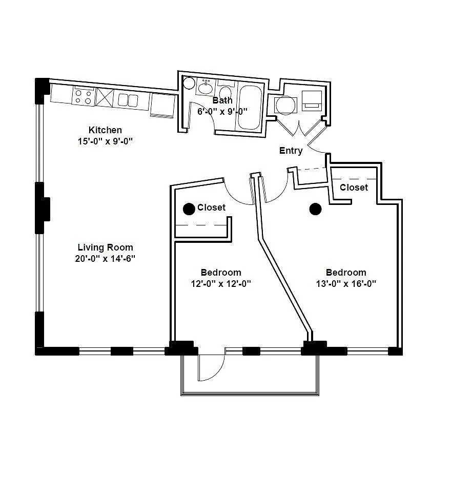Floor plan The Sheldon