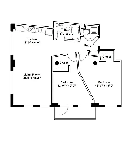 Floor plan The Sheldon