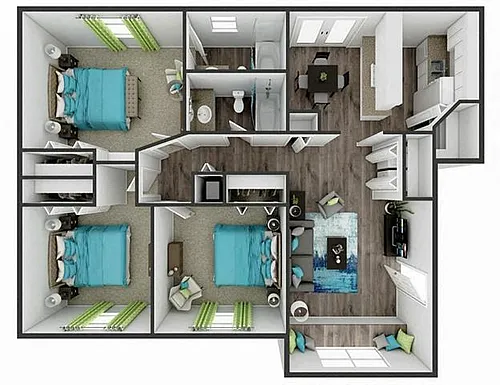 Floor plan 3BR