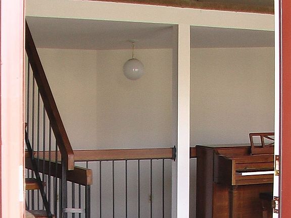 view of living room, dining room 