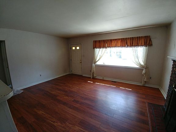 Front door, living room