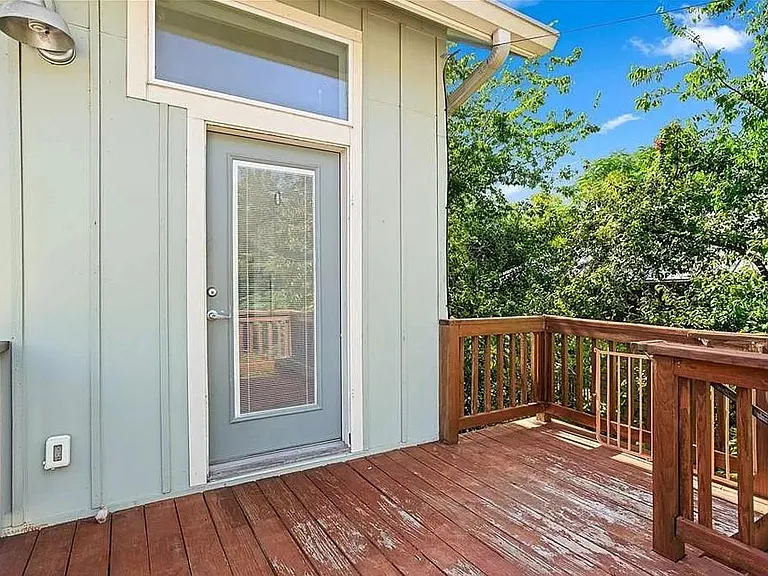 Front door access off large second floor patio. Great place to hang out!