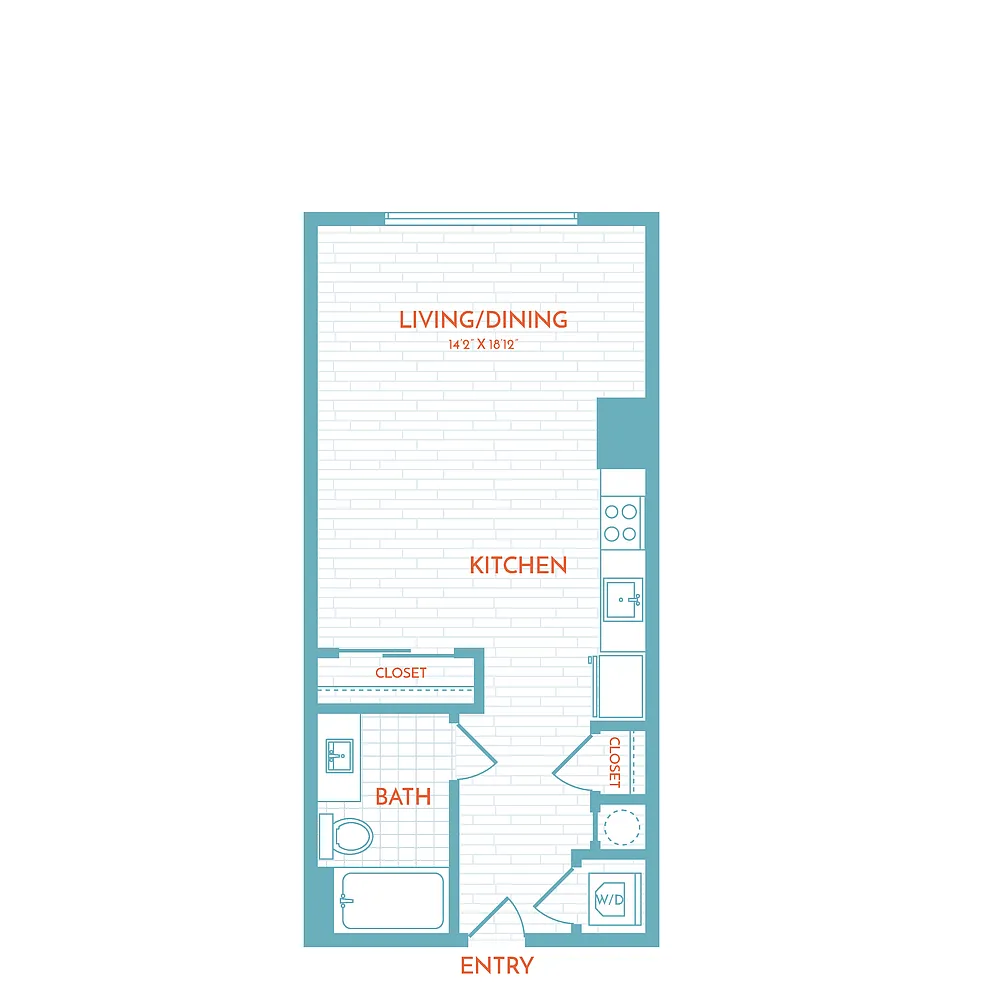 Floor plan A1.1 | Studio | 1 Bath