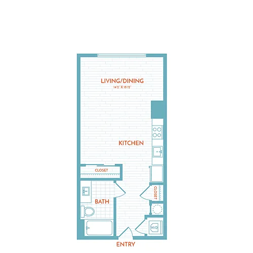 Floor plan A1.1 | Studio | 1 Bath