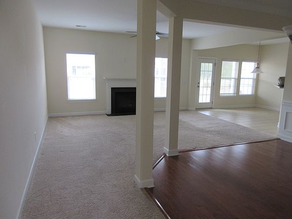 Living room with fireplace