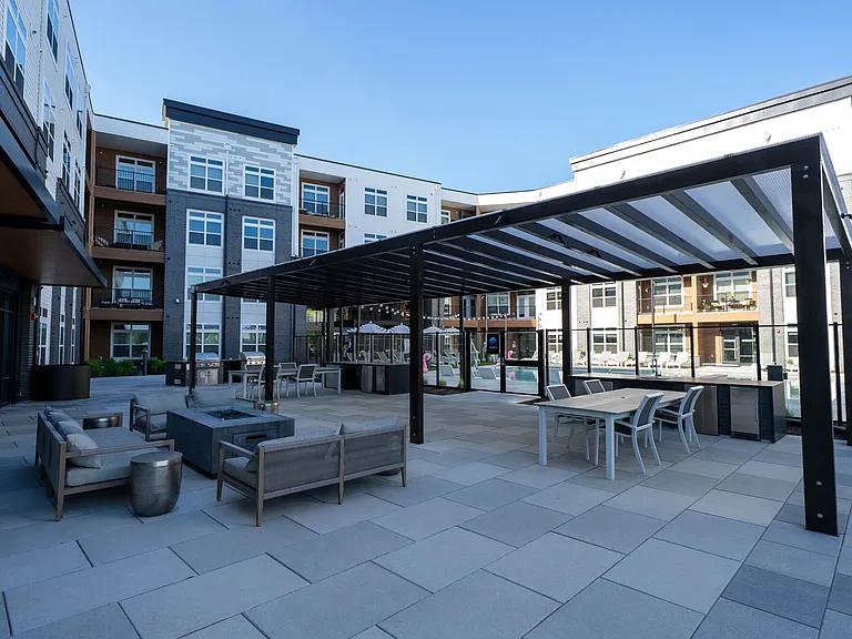 Clubhouse Patio Seating & Kitchen