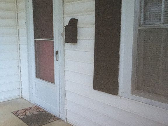 close up of front porch