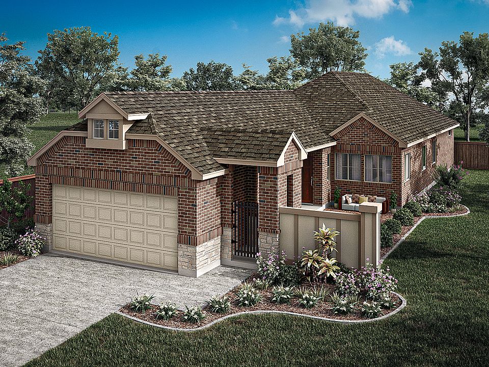 Toscana Elevation C Brick Sides with Siding Wing Wall