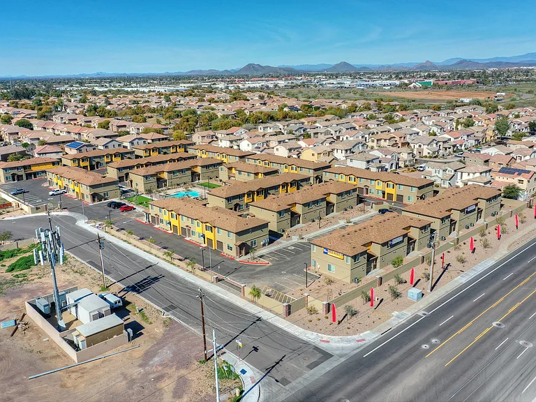 Aerial View Of San Vicente Townhomes