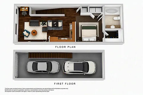 Floor plan Skidway with Garage