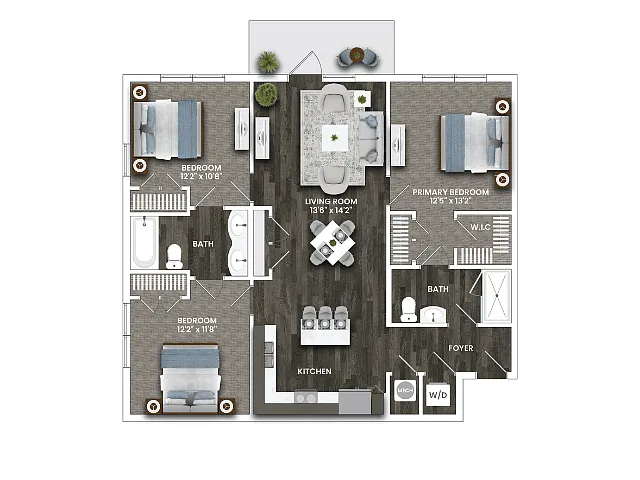 Floor plan C1B