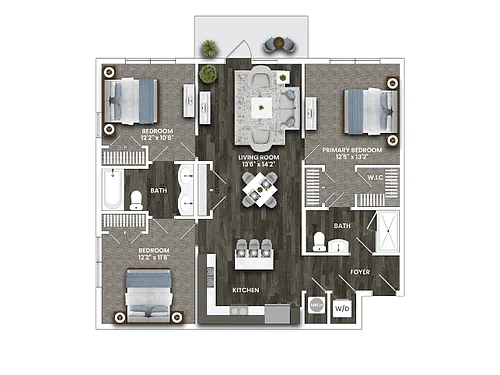Floor plan C1B