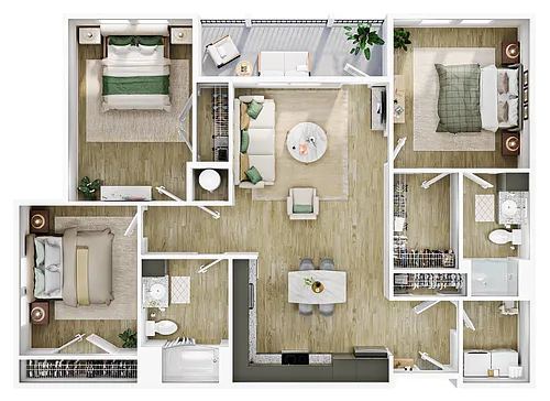 Floor plan 3x2 Bolt