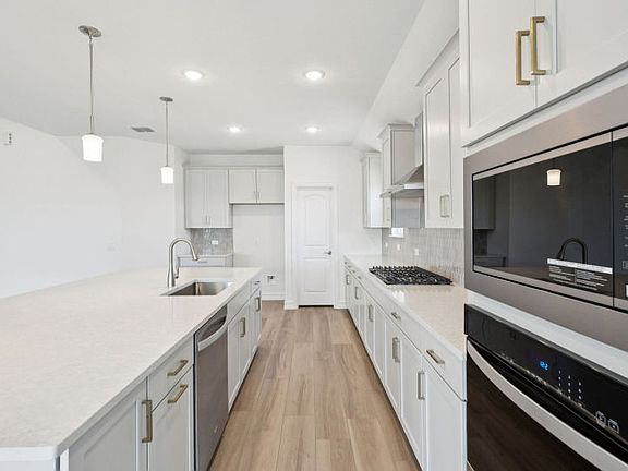 Abundant cabinet space in kitchen
