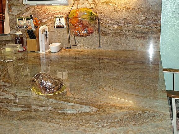 Quartzite counter