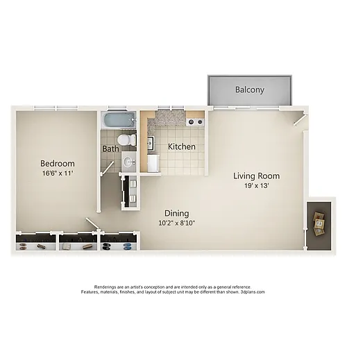 Floor plan A1 Renovated
