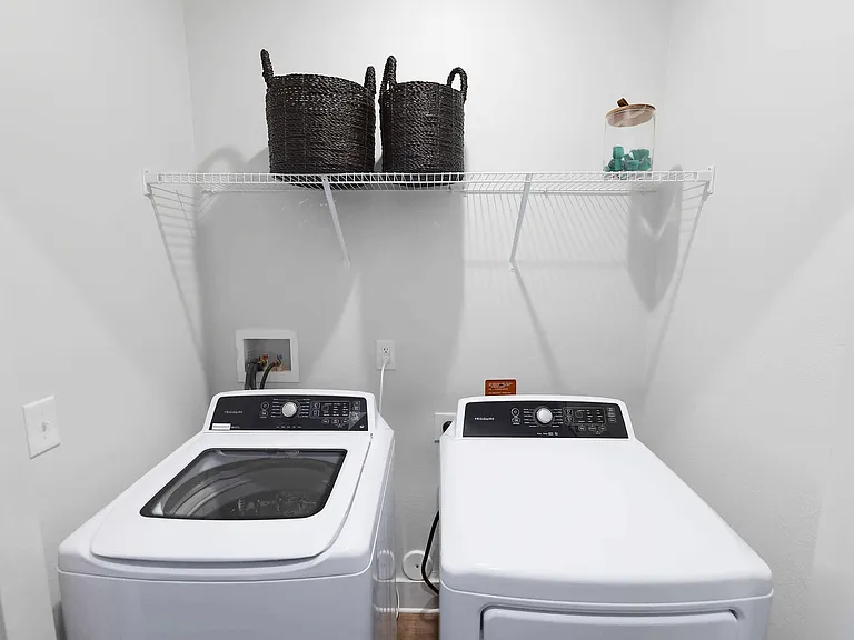 Laundry Room with Full-size Washer and Dryer