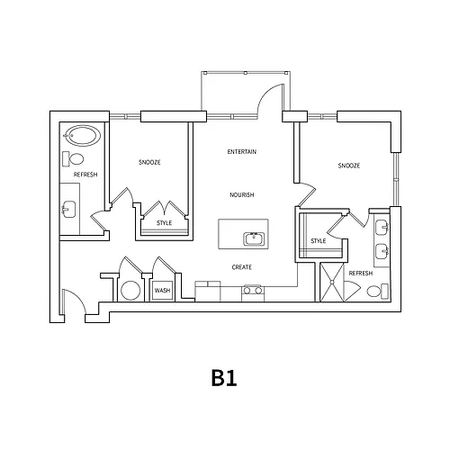 Floor plan B1
