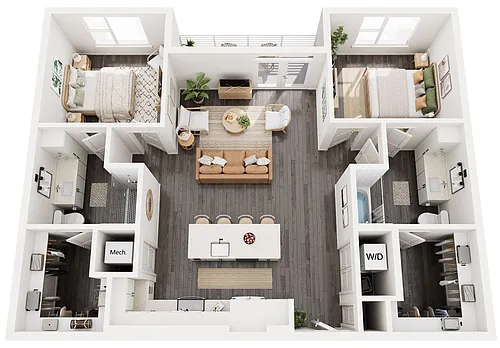 Floor plan B3C