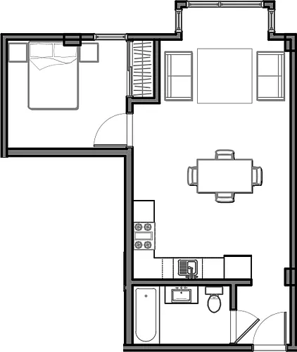 Floor plan Model H