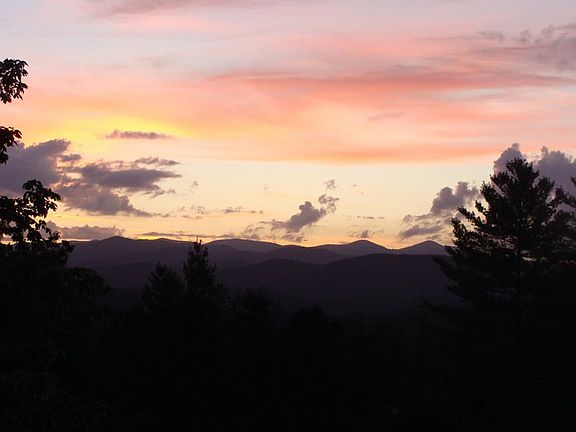 Evening view from deck