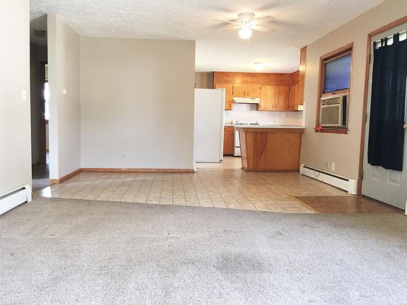 Living room looking into kitchen