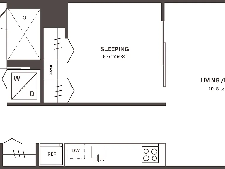 M1 One Bedroom Apartment at Fishtown Urby M1 One Bedroom Apartment at Fishtown Urby