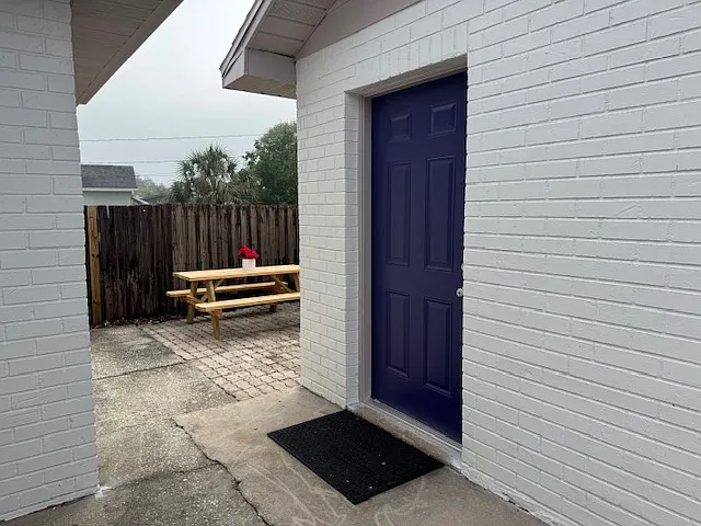 Outside the laundry room